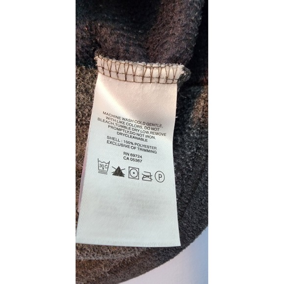 Columbia Kids Fleece Jacket Full Zip Gray Black Size L 14 16 Outdoor Warm - Picture 4 of 9